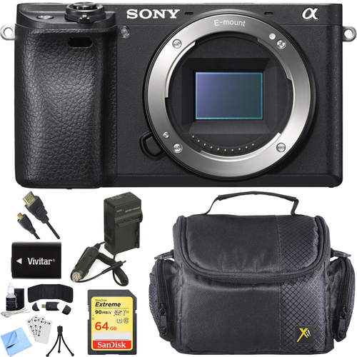 Sony ILCE-6300 a6300 4K Mirrorless Camera Body with APS-C Sensor Accessory Bundle
