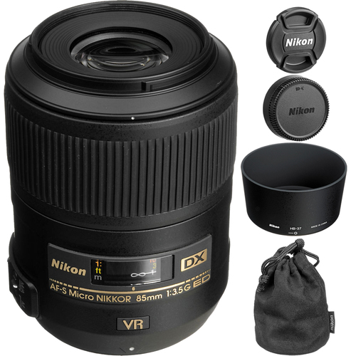Nikon AF-S DX Micro NIKKOR 85mm f/3.5G ED VR Lens 2190 - (Certified Refurbished)