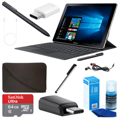 Samsung 10.6` Galaxy Book 10 Multi-Touch Notebook (SM-W620NZKAXAR) S Pen Deluxe Bundle