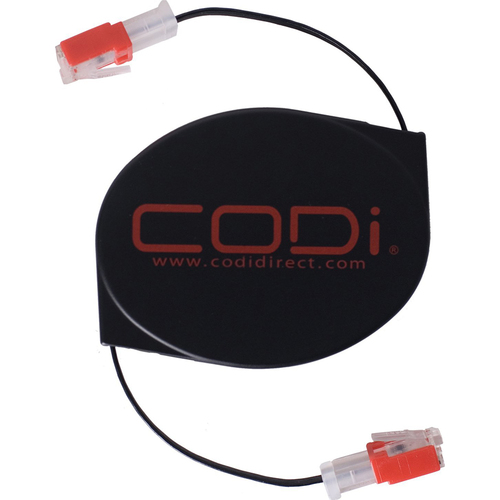 CODi Retractable Cat6 RJ11/RJ45 Combo Cable System in Black - A01014