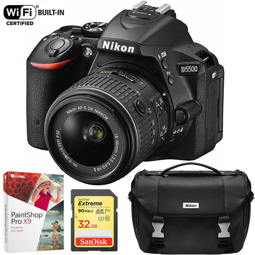 Nikon D5500 24.2MP DX DSLR Camera 18-55mm VR II Lens (Refurbished) 1 Year Warranty