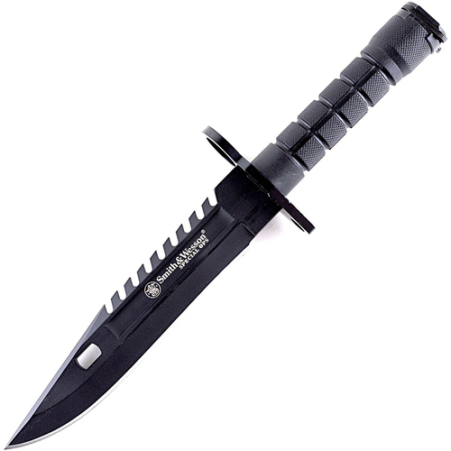 Smith & Wesson SW3BCP 8` Special Ops M-9 Bayonet Force Knife with Polymer Scabbard, Black