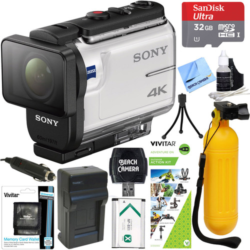 Sony FDR-X3000 4K Action Camera w/ Balanced Optical SteadyShot + Outdoor Action Kit