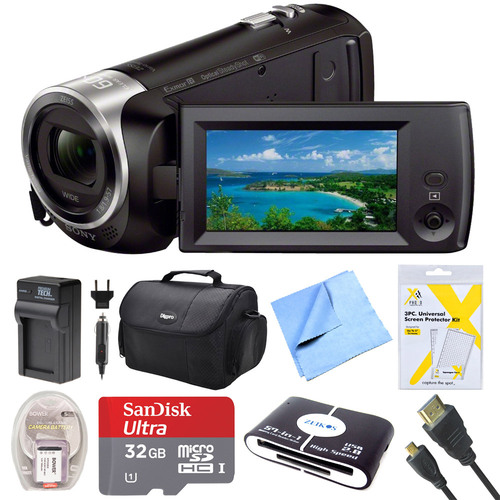 Sony HDR-CX440 Full HD 60p Camcorder Deluxe Bundle