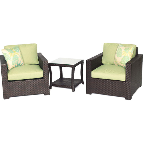 Hanover Metro3pc Seating Set: 2 Side Chairs 1 Side Table