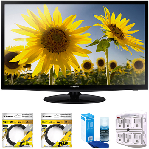 Samsung 28` Slim LED HD 720p TV 2014 Model UN28H4000 with Cleaning Bundle