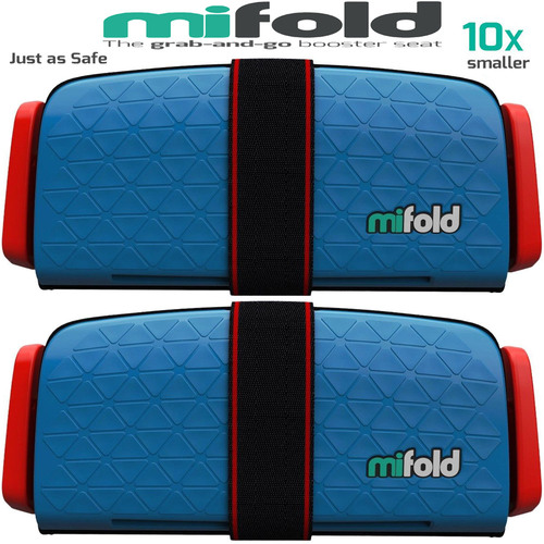 Mifold 2-Pack MF01-US/DBL Grab-and-Go Car Booster Seat (Denim Blue)