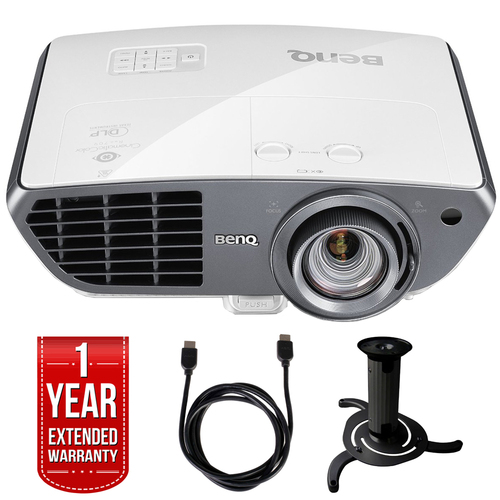 BenQ HT4050 Full HD DLP Home Theater Projector + Extended Warranty Bundle