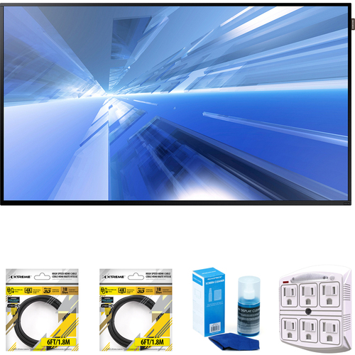 Samsung Dm-E Series 55` Slim Direct-Lit LED Commercial Smart Display + Cleaning Kit