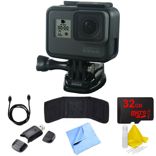 GoPro HERO6 Black Action Camera with Essential Accessory Bundle