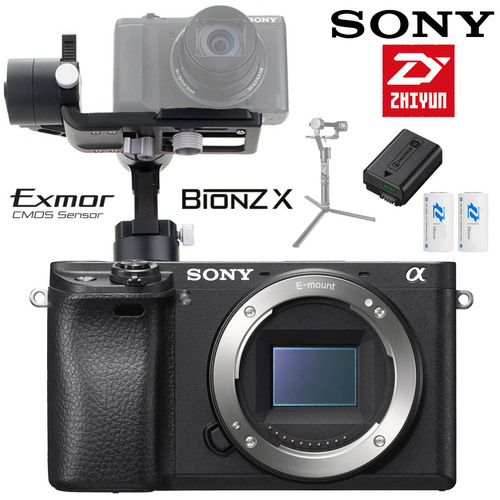 Sony ILCE-6300 a6300 4K Mirrorless Camera Body w/ Zhiyun Crane M Gimbal Stabilizer