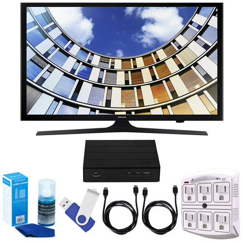 Samsung UN43M5300AFXZA 43` LED 1080p 5 Series Smart TV (2017 Model) w/ TV Tuner Bundle