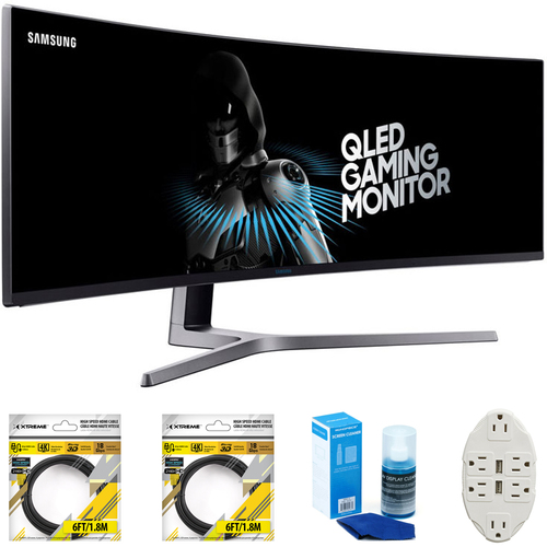 Samsung CHG90 Series 49-Inch HDR Curved Gaming Monitor with Cleaning Bundle