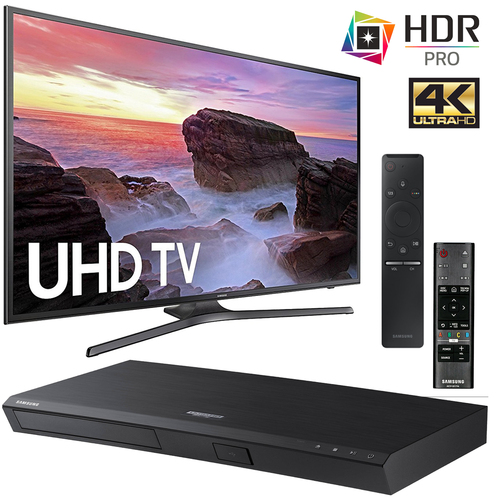Samsung UN40MU6290FXZA Flat 40` LED 4K UHD Smart TV + UBD-M7500 4K Blu-Ray Player