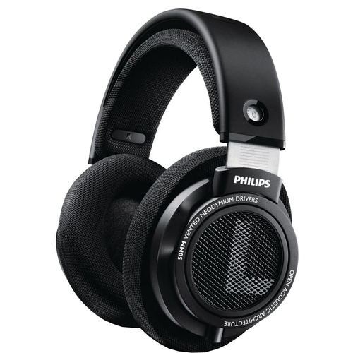 Philips SHP9500 HiFi Precision Stereo Over-ear Headphones (Black) OPEN BOX