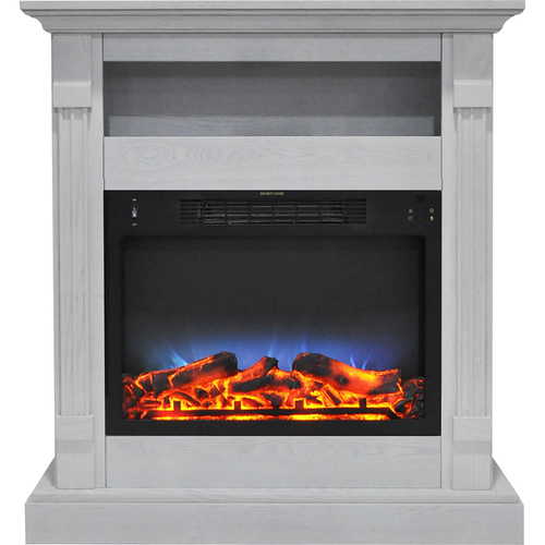 Cambridge 33.9 x10.4 x37  Sienna Fireplace Mantel with LED Insert