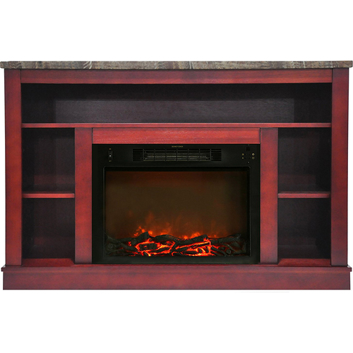 Cambridge 47.2 x15.7 x32.5  Seville Fireplace Mantel with Insert Cherry