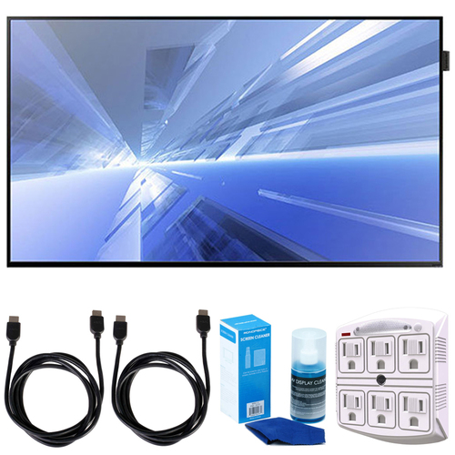 Samsung 40` Slim Direct-Lit LED Display for Business w/ Accessories Bundle