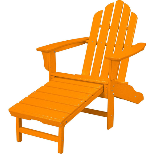 Hanover Hanover All-Weather Adirondack Chair w/ Attached Ottoman