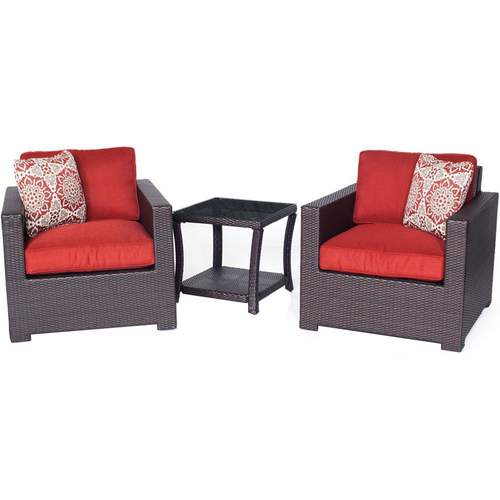 Hanover Metro3pc Seating Set: 2 Side Chairs 1 Side Table