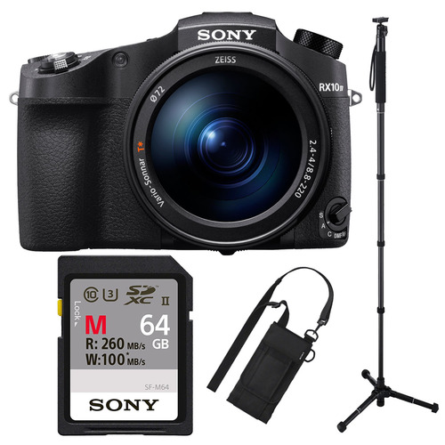 Sony RX10 IV Cyber-Shot High Zoom 20.1MP Camera 24-600mm F.2.4-F4 lens 64GB Kit