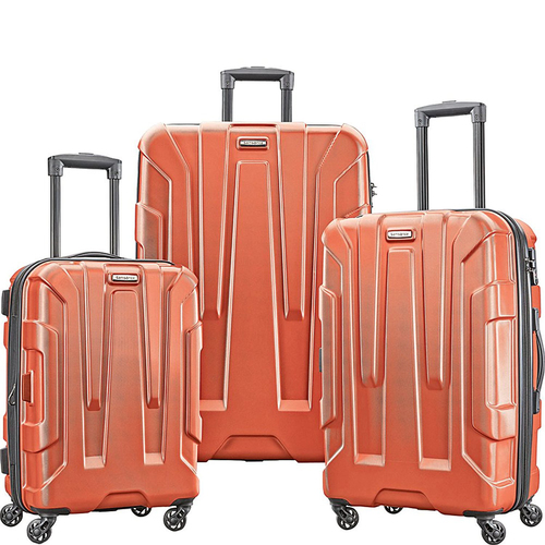 Samsonite Centric 3pc Hardside (20/24/28) Luggage Set, Burnt Orange