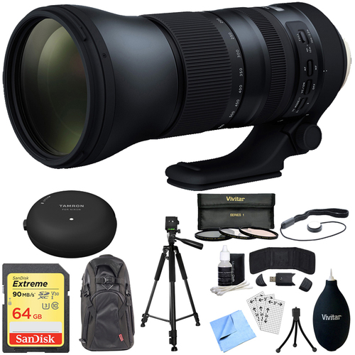 Tamron SP 150-600mm F/5-6.3 Di USD G2 Zoom Lens w/ Deluxe Bundle