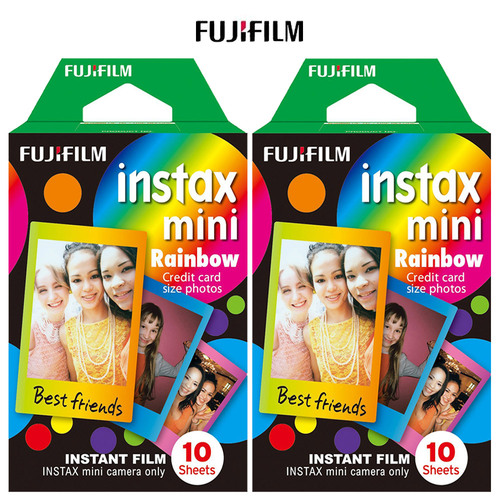 Fujifilm INSTAX MINI Rainbow Instant Film - 2 Pack of 10 Photos (20 Photos)