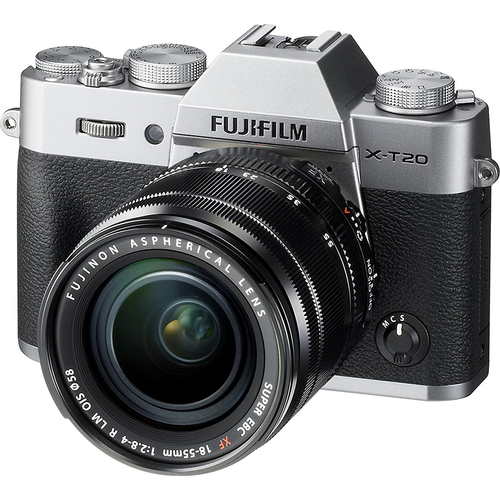 Fujifilm X-T20 Mirrorless Digital Camera w/ XF18-55mm Lens Kit - Silver (OPEN BOX)