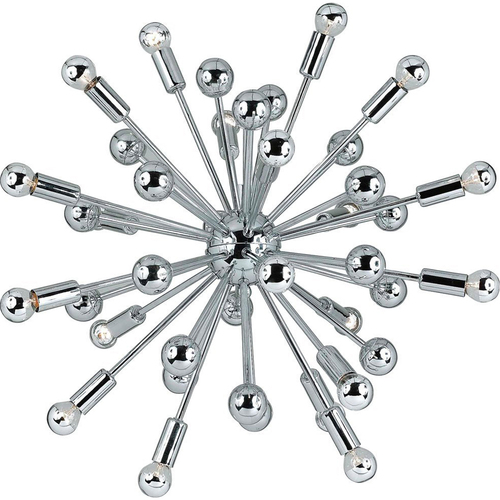 AF Lighting  Elements Supernova Chandelier 20-40W Bulbs Included 23 HX23 W Hardwire Only