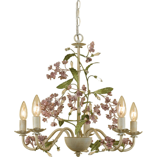 AF Lighting  Elements Grace Chandelier 5-60W Candle Bulbs 18.5 HX20 W Hardwire or Swag