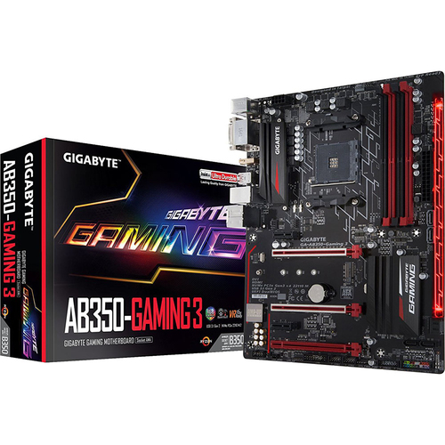 Gigabyte AM4 AMD B350 RGB Fusio Motherboards - GA-AB350-gaming 3