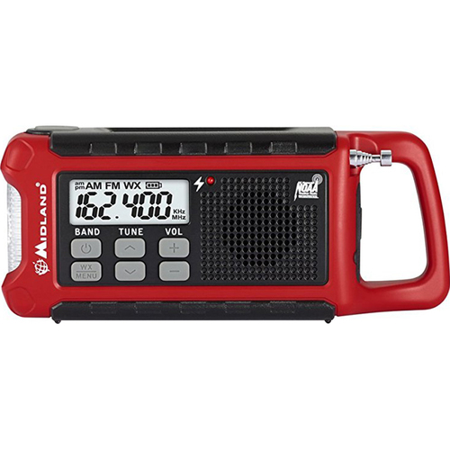 Midland E+Ready Emergency Radio AM/FM/WTHR  Alert (ER210)
