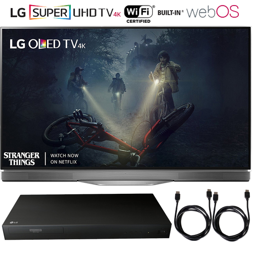 LG OLED55E7P - 55` E7 OLED 4K HDR Smart TV 2017 + Blu-Ray Player Bundle