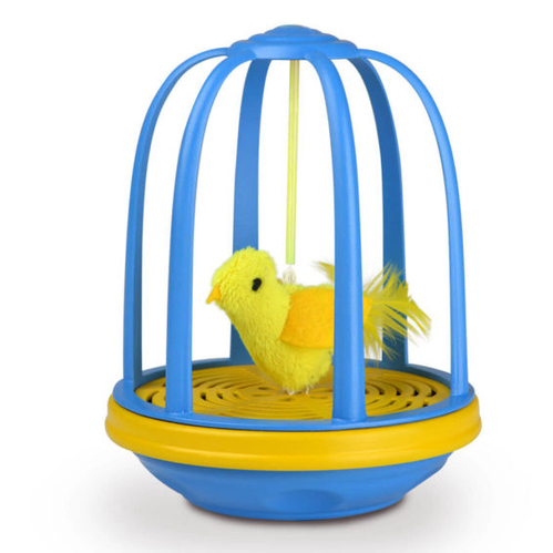 OurPets Bird in a Cage Electronic Interactive Cat Toy (1400013433)