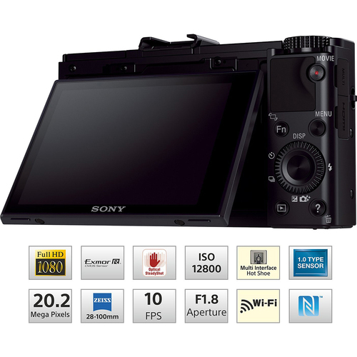Sony Cybershot DSC-RX100M II Cyber-shot 20.2MP Digital Camera + 16GB