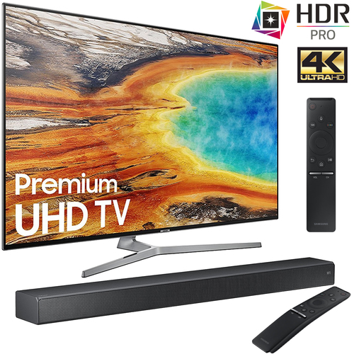 Samsung UN65MU9000FXZA 65` 4K Ultra HD Smart LED TV (2017) + HW-MS750 Soundbar