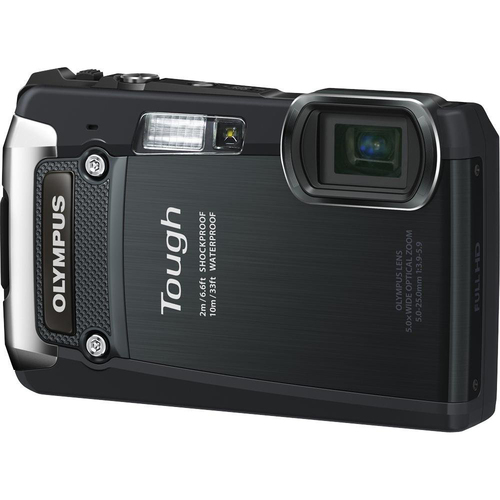Olympus 8GB Kit Tough TG-820 iHS 12MP Water/Shock/Freezeproof Digital Camera - Black