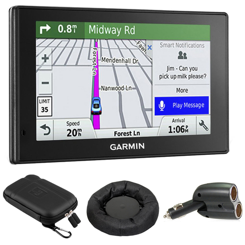 Garmin 010-01539-01 DriveSmart 50LMT GPS Navigator With GPS Bundle