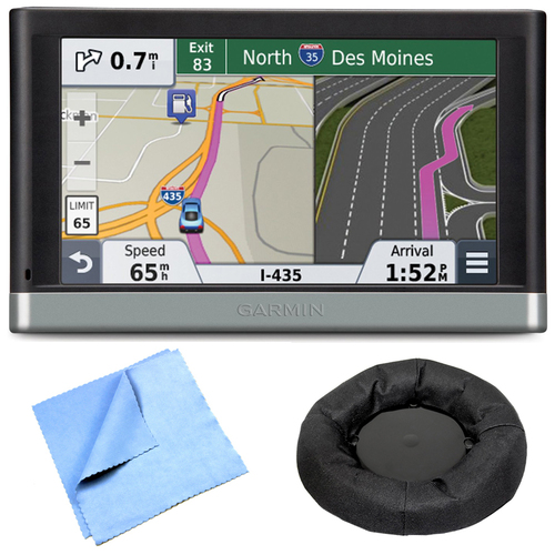 Garmin 2557LMT 5` GPS Navigation System w/ Lifetime Maps Traffic Dash Mount Bundle