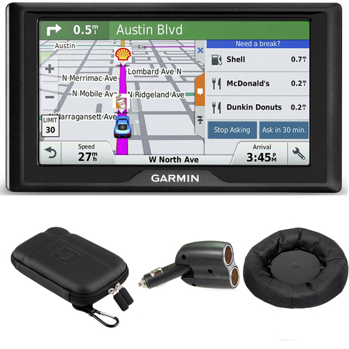 Garmin Drive 50LM GPS Navigator Lifetime Maps (US) 010-01532-0C Case + Mount + Charger
