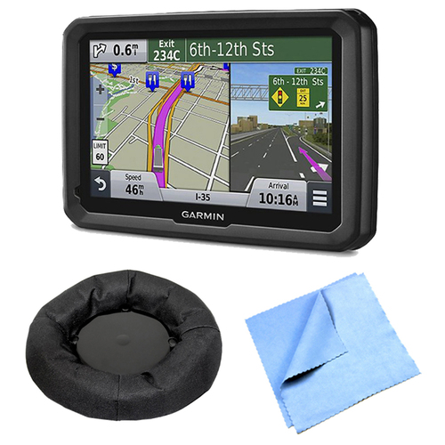Garmin dezl 570LMT 5` Truck GPS Navigation w Lifetime Map Traffic Dash Mount Bundle
