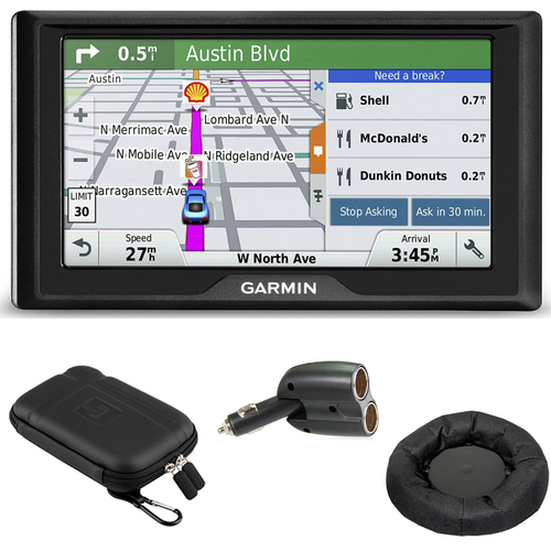 Garmin Drive 50LM GPS Navigator Lifetime Maps (US) 010-01532-0C Case + Mount + Charger