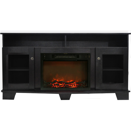 Cambridge 59.1 x17.7 x31.7  Savona Fireplace Mantel with Log Insert