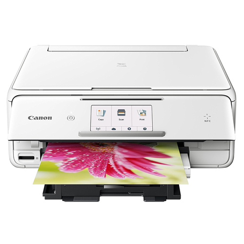 Canon PIXMA TS8020 Wireless All-In-One Printer with Scanner and Copier, White