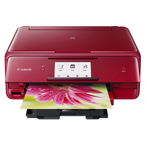 Canon PIXMA TS8020 wireless Color Photo Printer with Scanner & Copier 4.3 Red