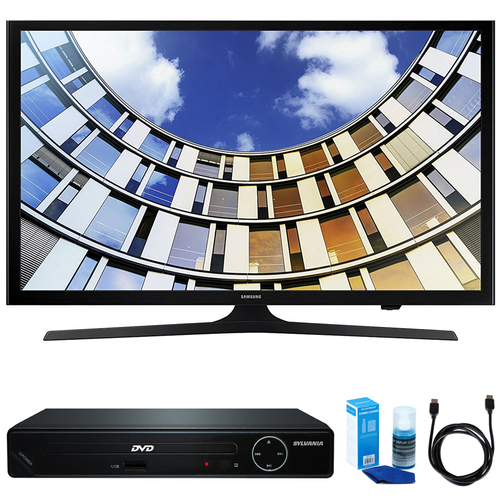 Samsung Flat 40` LED 1920x1080p 5 Series Smart TV w/ HDMI DVD Player Bundle