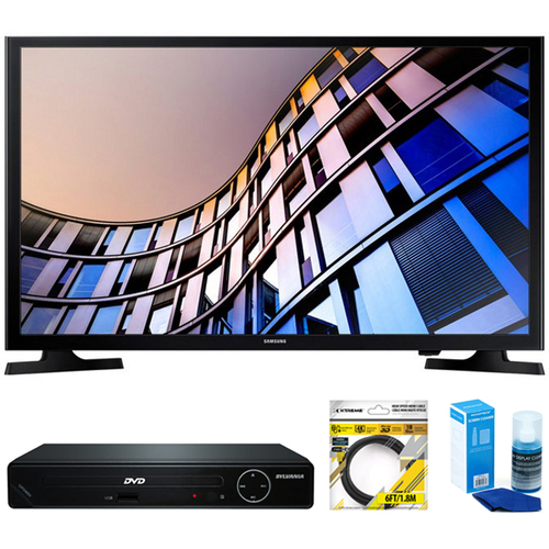 Samsung 23.6` 720p Smart LED TV 2017 Model +  DVD Player Bundles
