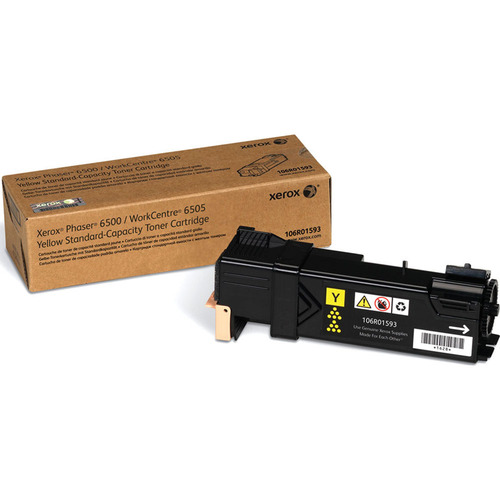 Xerox Phaser 6500/WorkCentre 6505 Standard Capacity Yellow Toner Cartridge - 106R01593