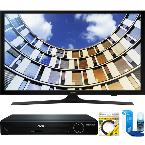 Samsung Flat 50-Inch 1080p LED SmartTV (2017 Model) + HDMI DVD Player Bundle